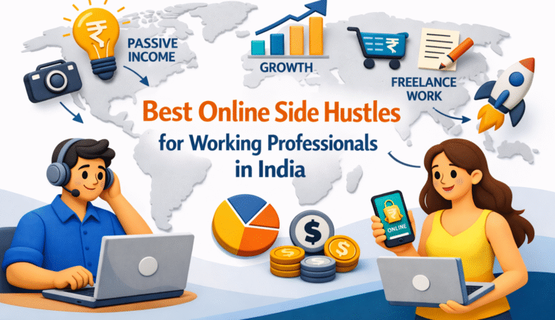 Best Online Side Hustles for Working Professionals in India